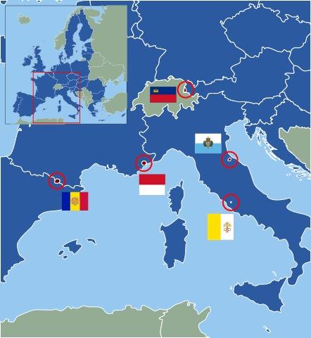 карликовые государства европы список