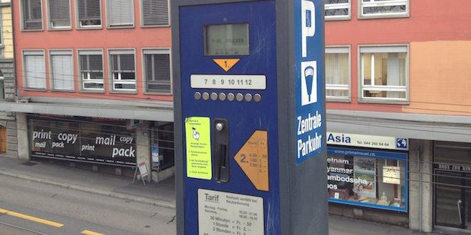 сколько стоит парковка в Цюрихе