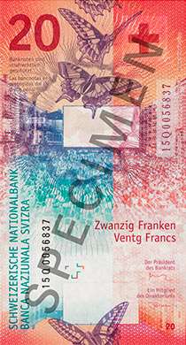 банкнота 20 франков