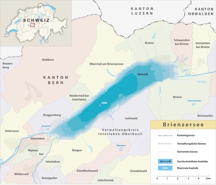 карта Бриенцское озеро
