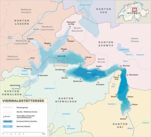 карта Фирвальдштетского озера