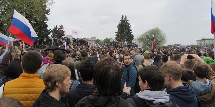 Митинг в Санкт-Петербурге в 2017 году против коррупции