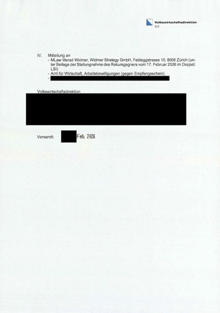 cмена работодателя пермит B отказ