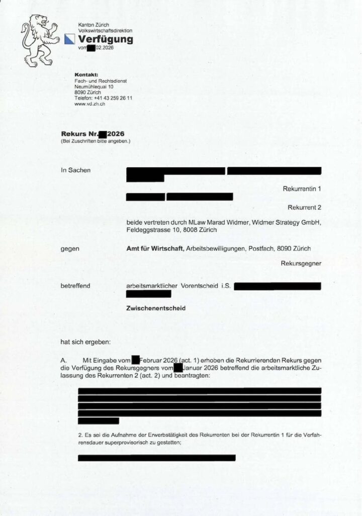 cмена работодателя пермит B отказ