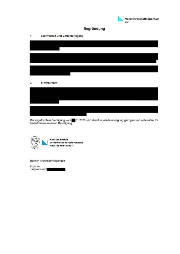 cмена работодателя пермит B отказ